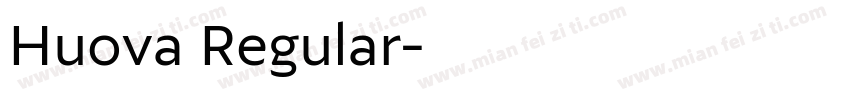 Huova Regular字体转换